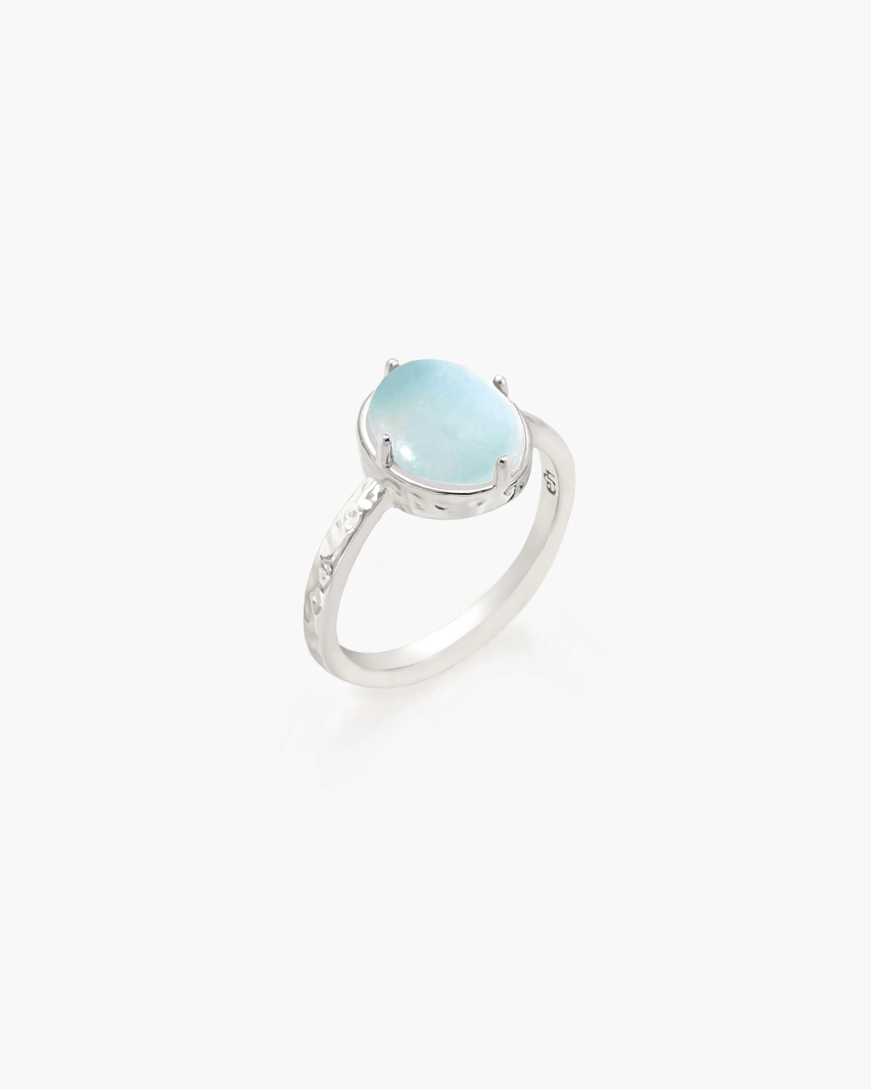 Aquamarine Ring in Silver - Image 3