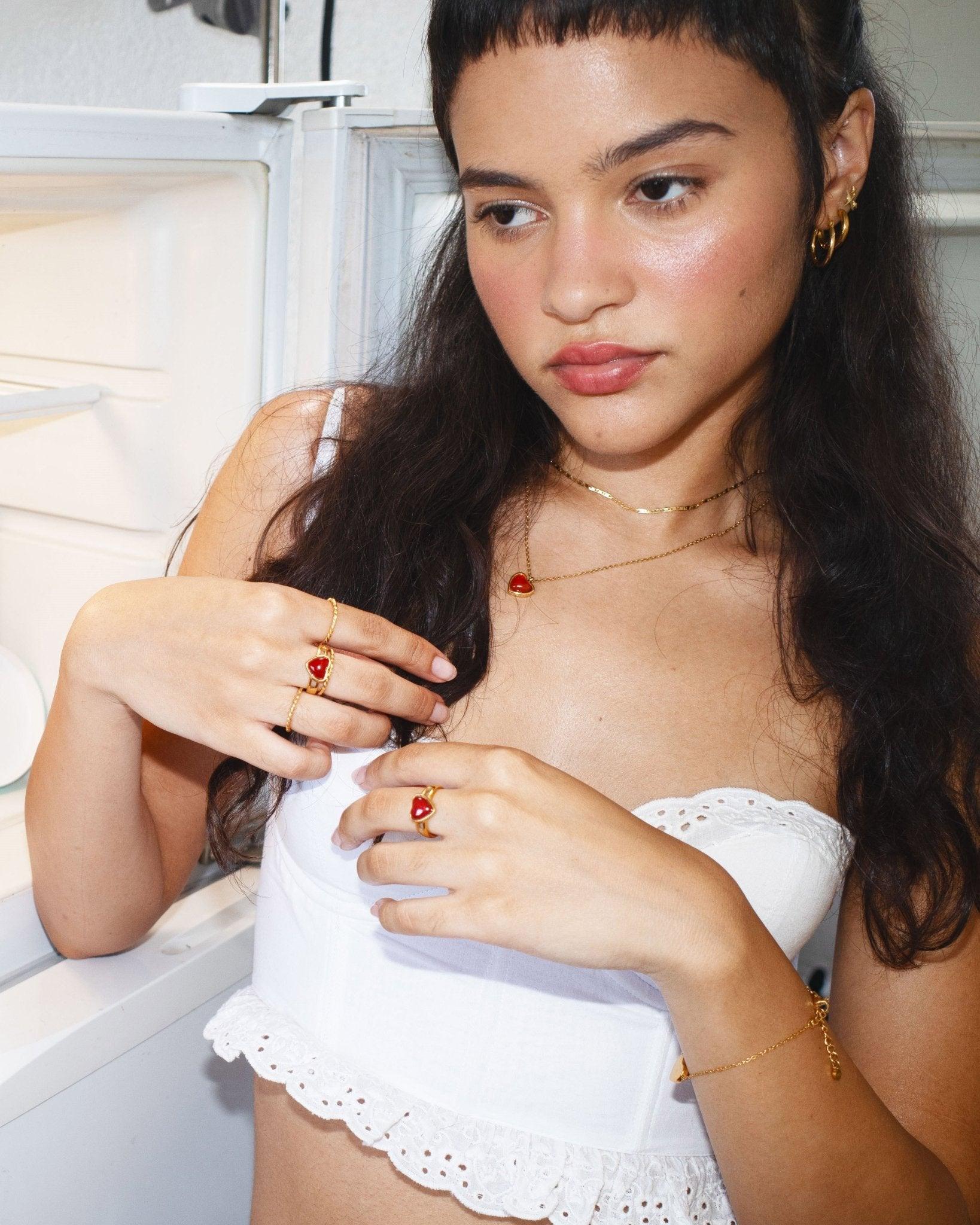 Carnelian Heart Ring - Image 4