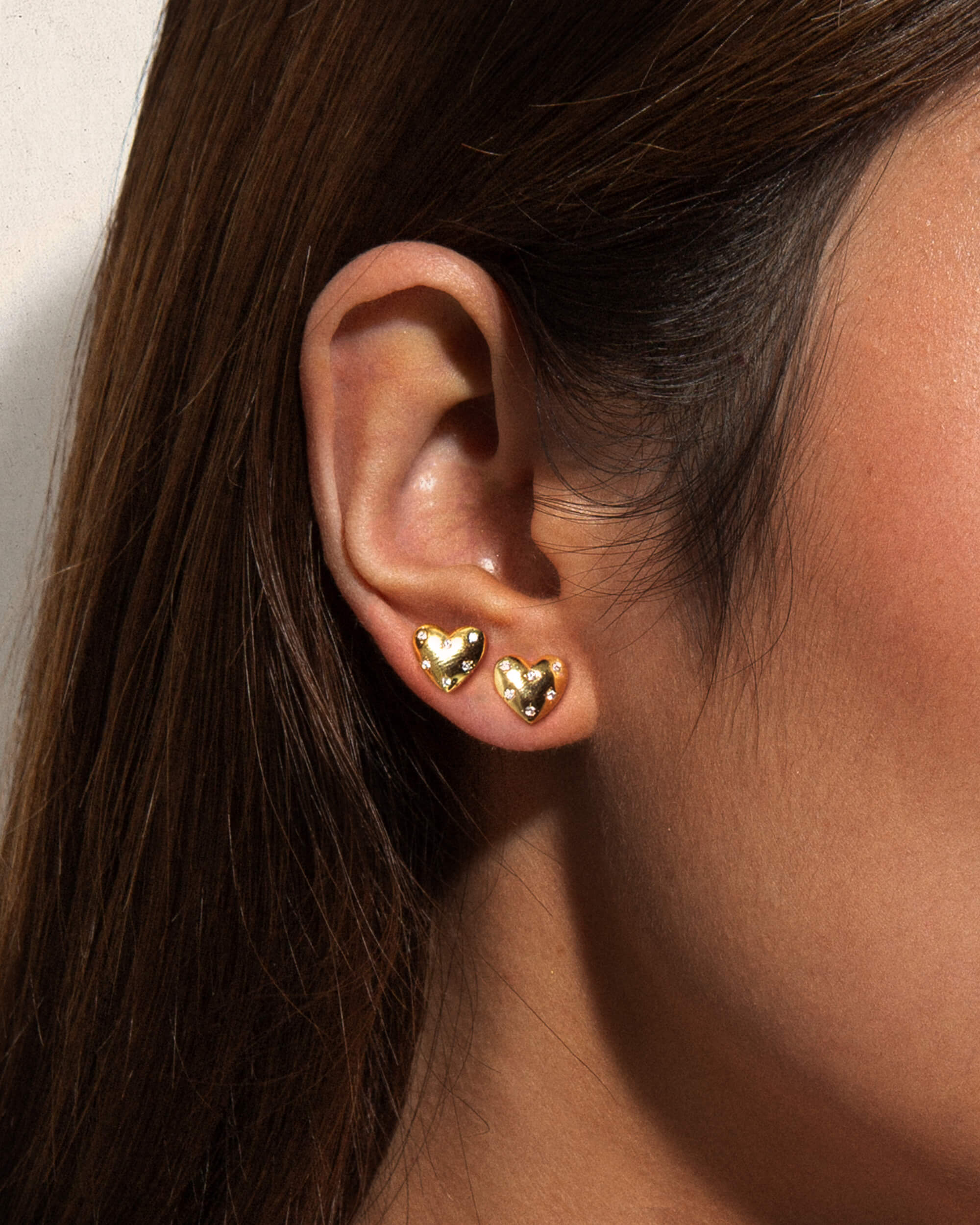Juliette Heart Stud Earrings - Image 2
