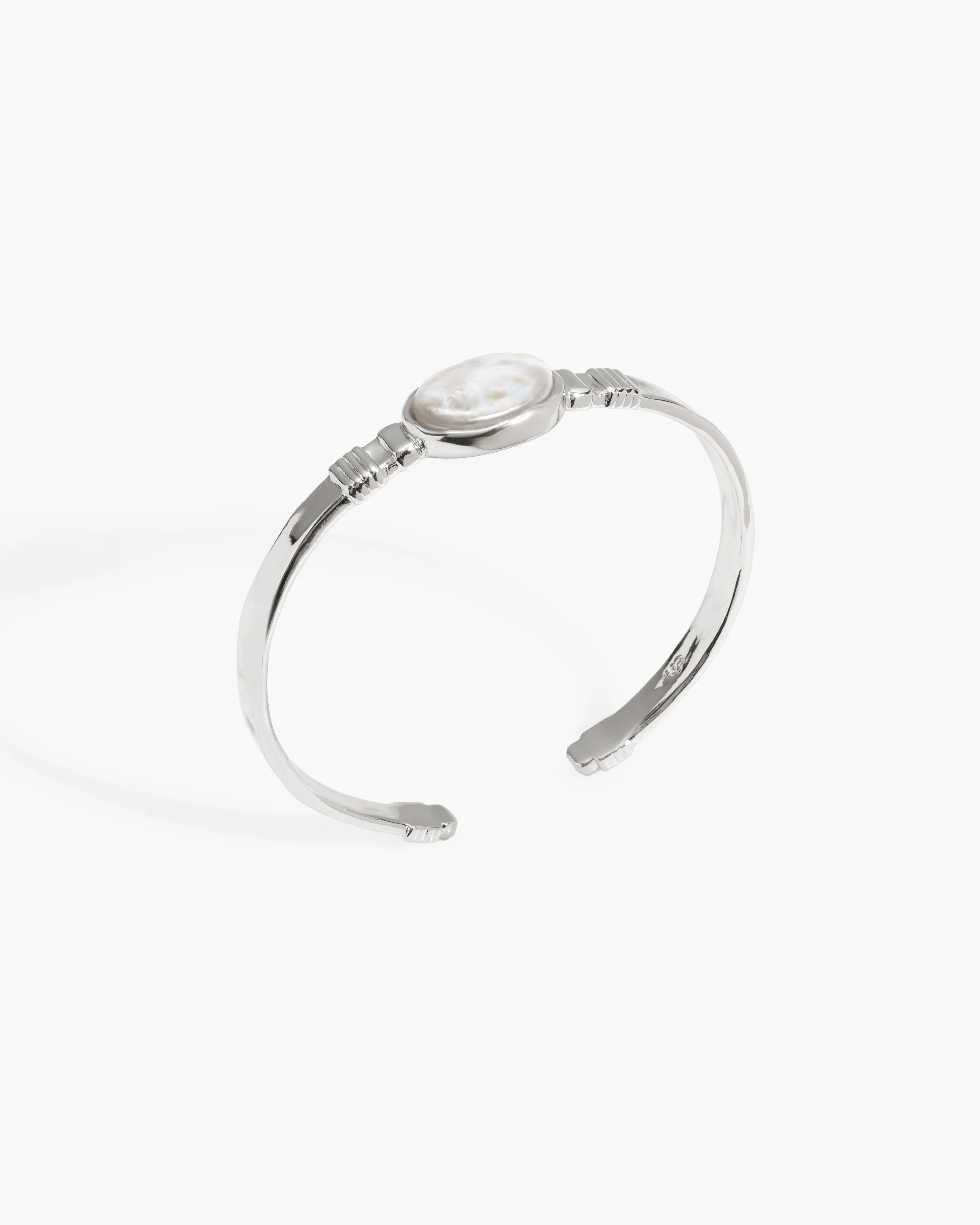 Liquid Oval Pearl Bangle - Image 3